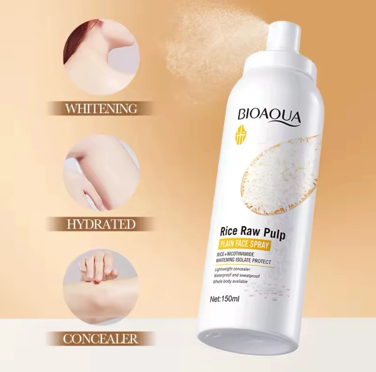 Spray Protector Solar de Arroz Bioaqua  2
