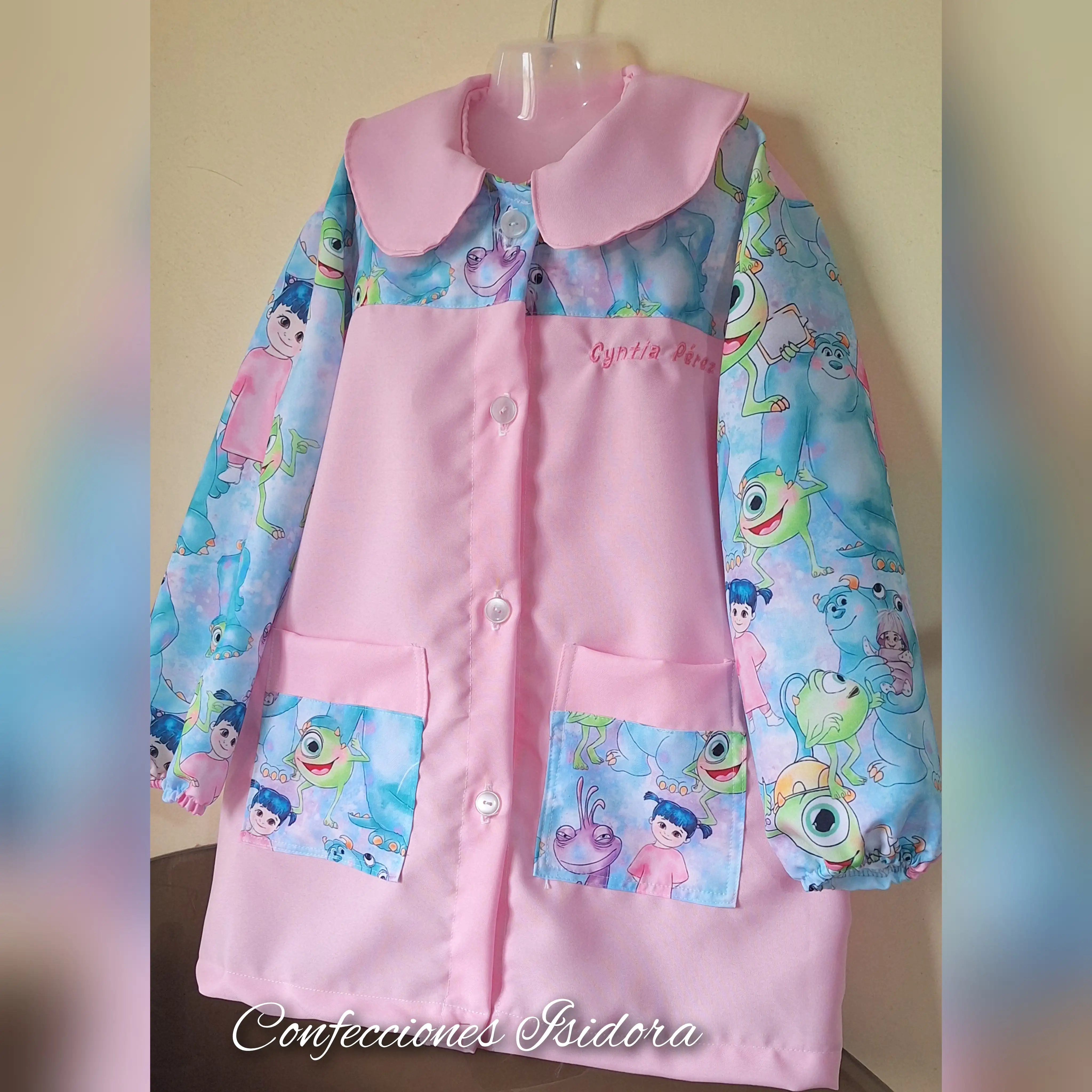 Delantal moster inc, rosado