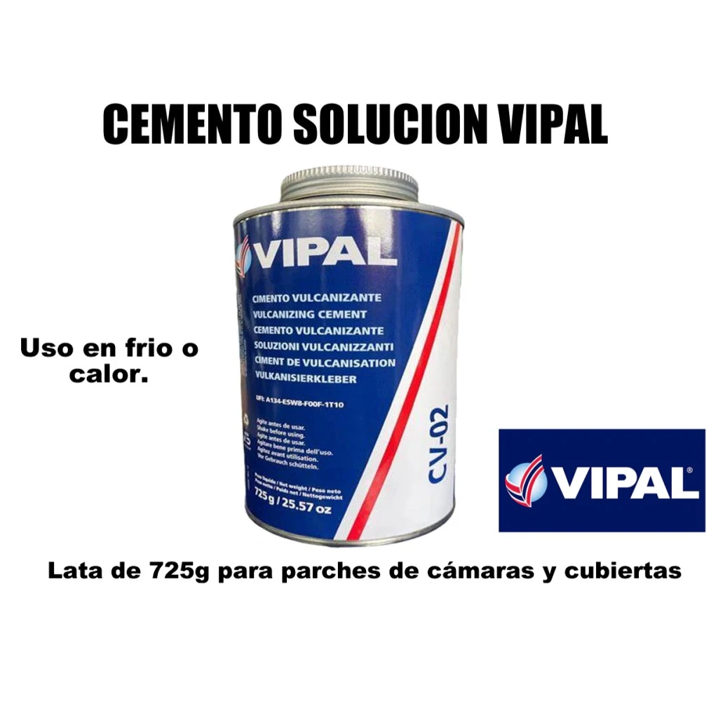 Cemento solución lata 725g VIPAL