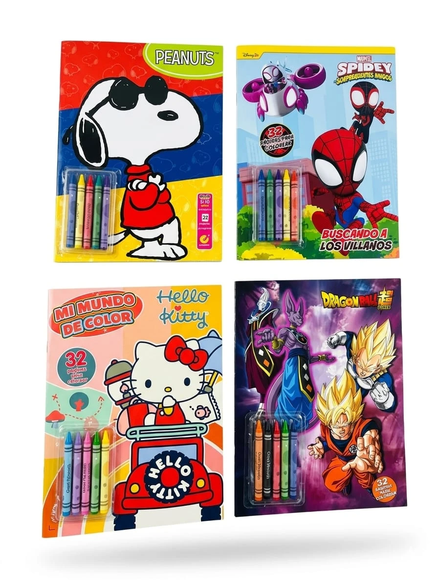 LIBRO CON CRAYOLA PARA COLOREAR 3