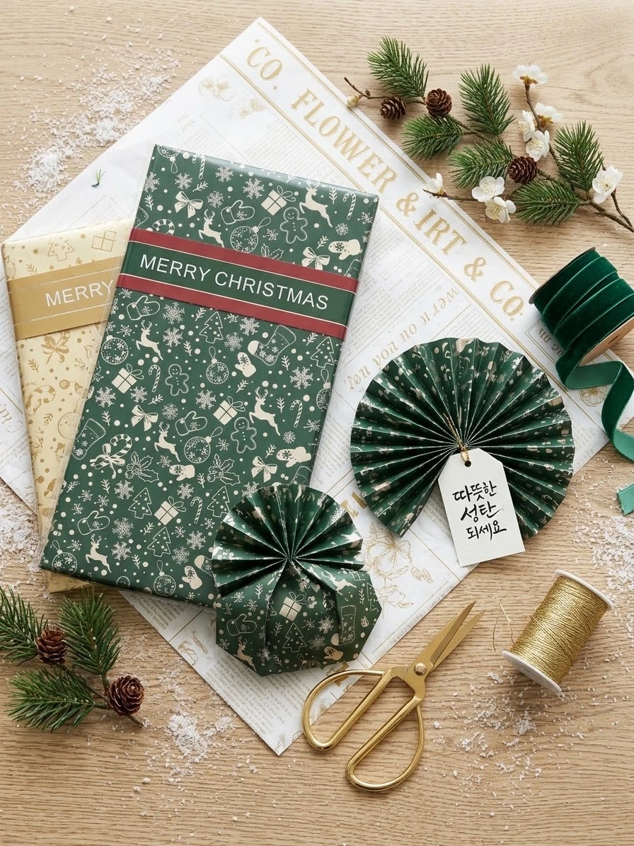 20 pliegos de papek navideño  2
