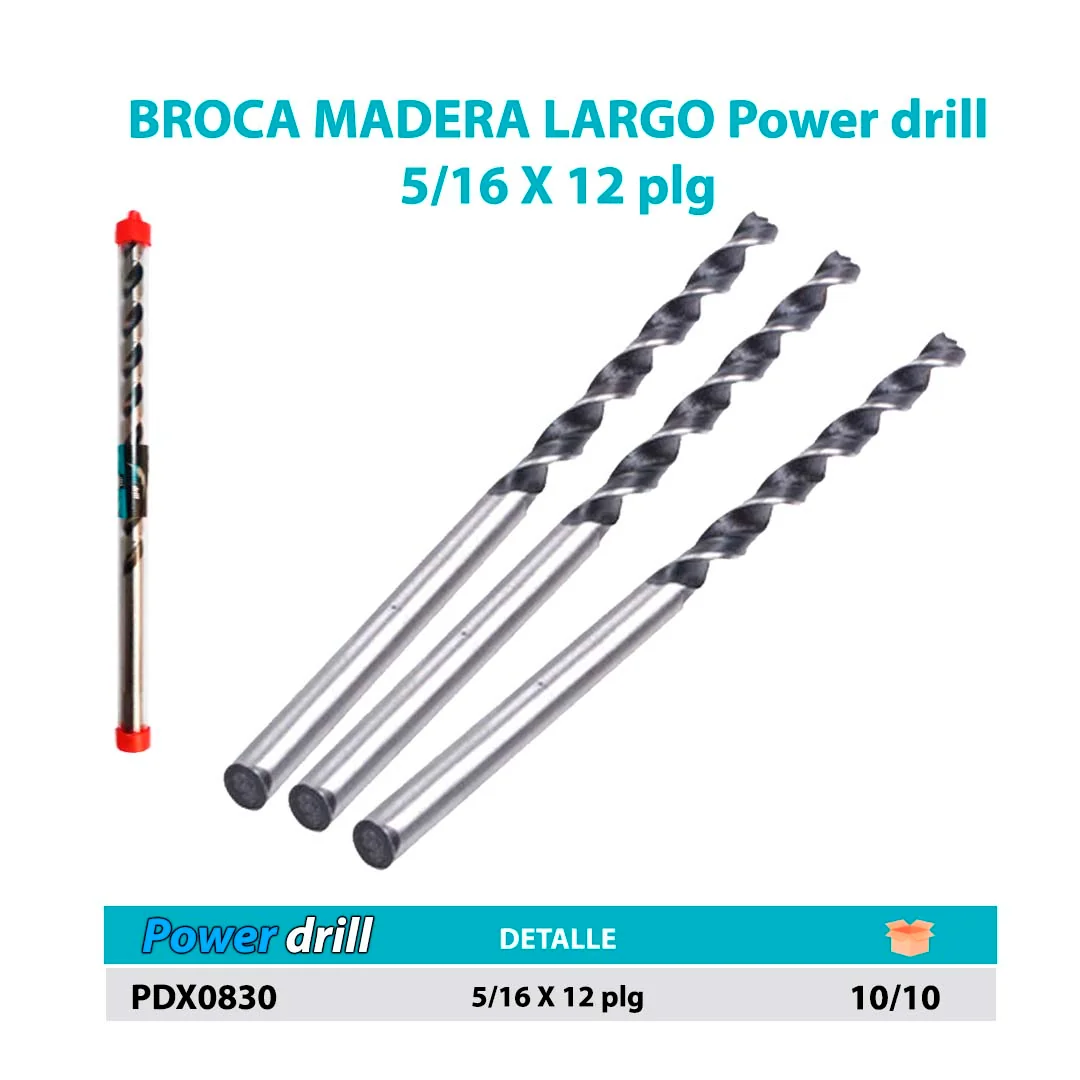 BROCA MADERA LARGO Power drill 5/16 X 12" 