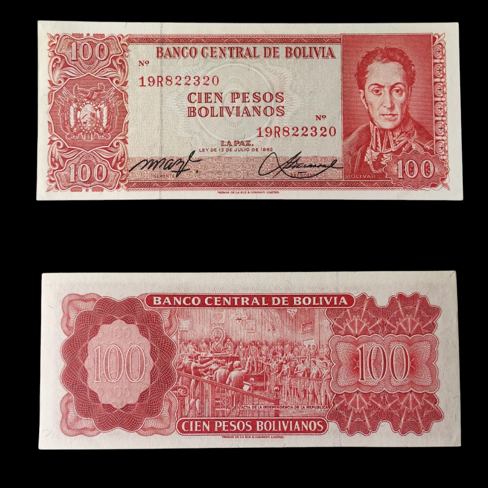° Bolivia 100 pesos UNC