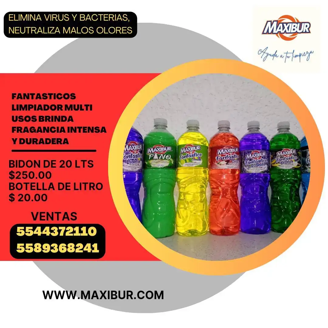 3 x $60.00, Fantastico desinfectante de pisos o superficies.