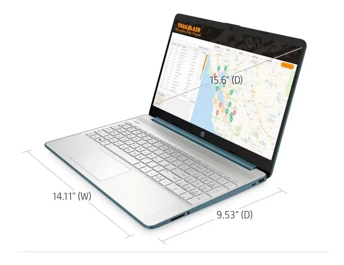 Notebook Hp Amd Ryzen 5 5500u 8gb Ram 256gb Windows 11 Home 15.6 Pulgadas Azul Full Hd 2