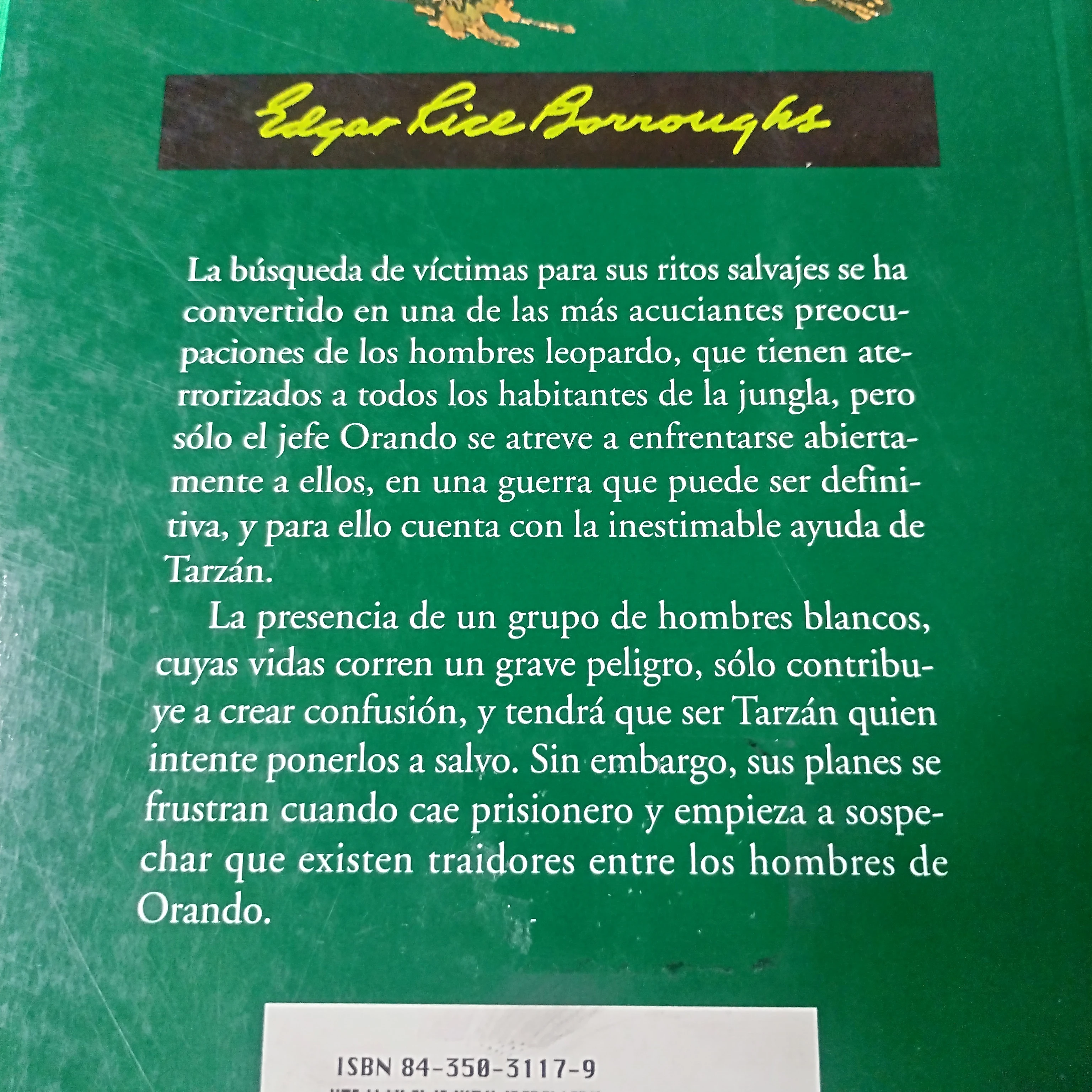 Tarzán y los hombres leopardo, Edgar Rice Burroughs nuevo  2