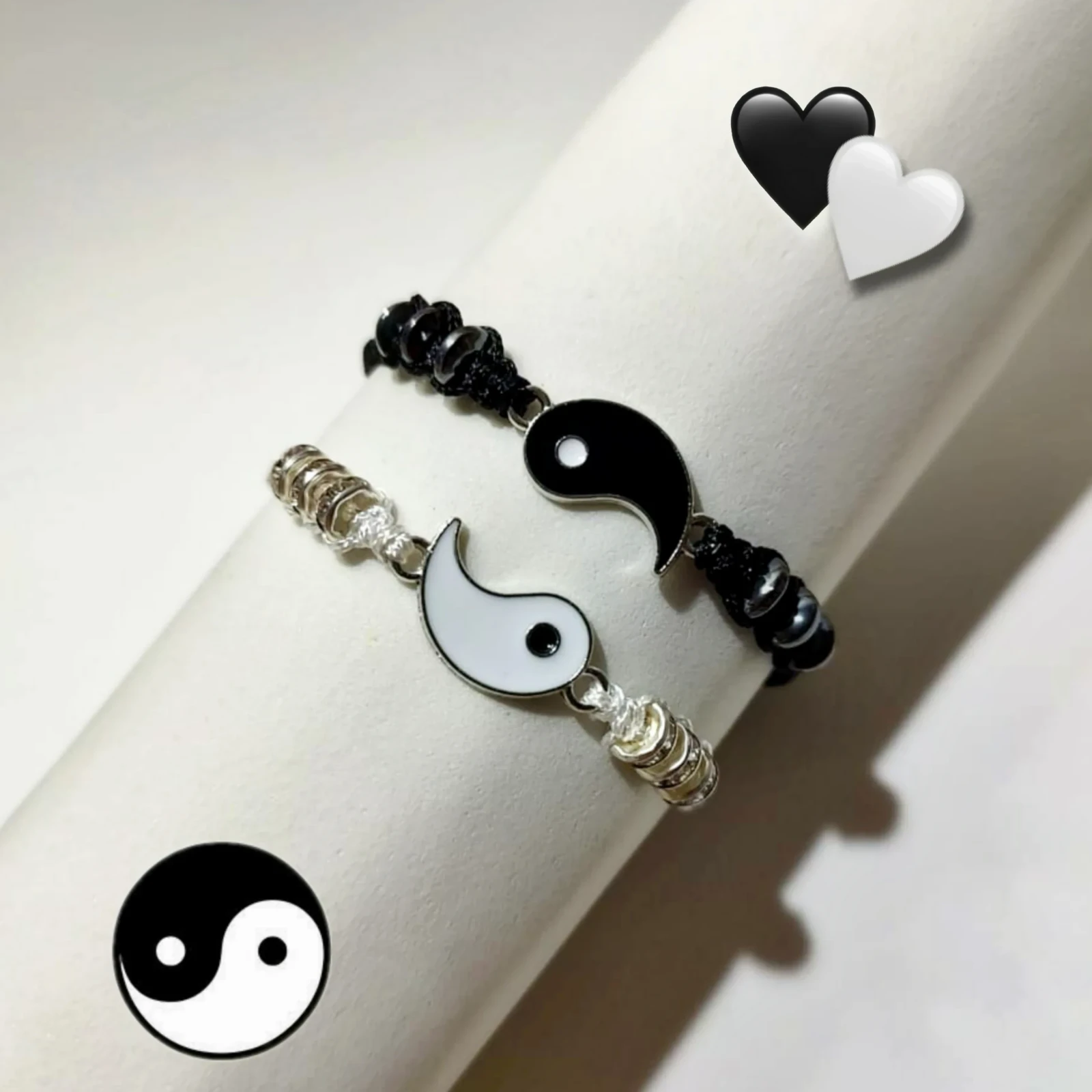 Dúo Pulseras Yin Yang 