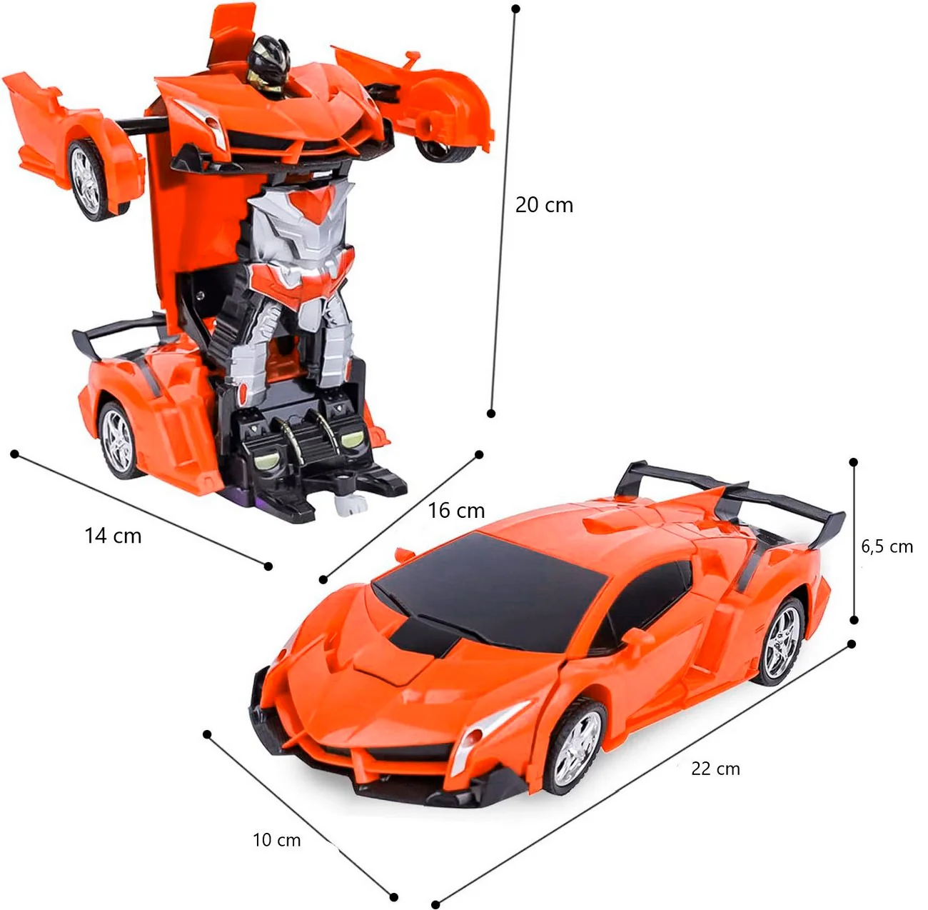 Carro Transformers Robot C/Remoto 5