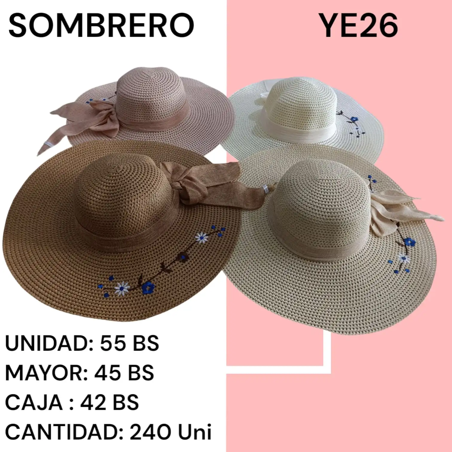 SOMBRERO FEMENINO YE26