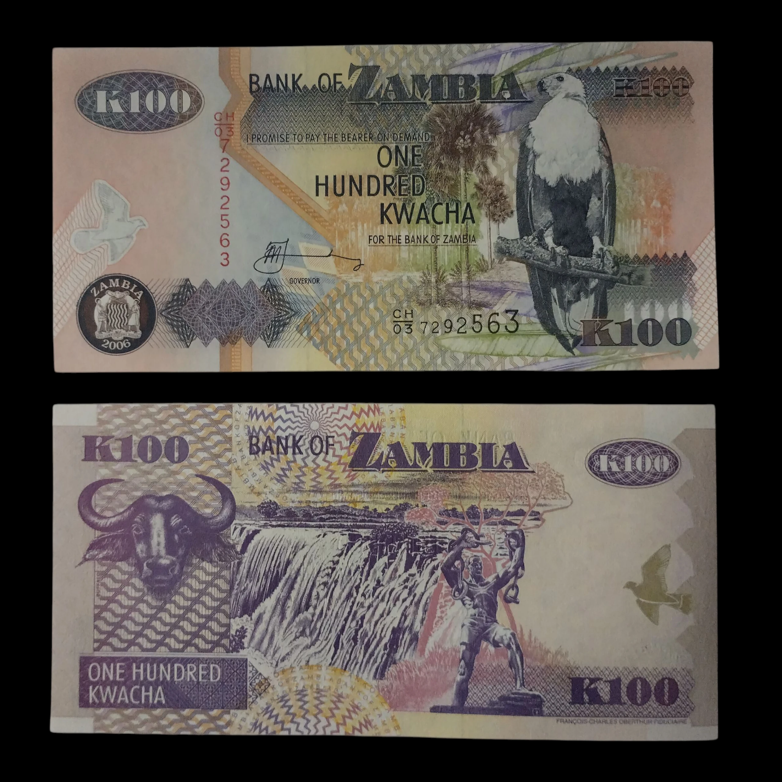 • Zambia 100 kwacha UNC