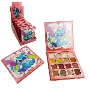 PALETA DE SOMBRAS DE 15 COLORES CON DISEÑO DE STITCH