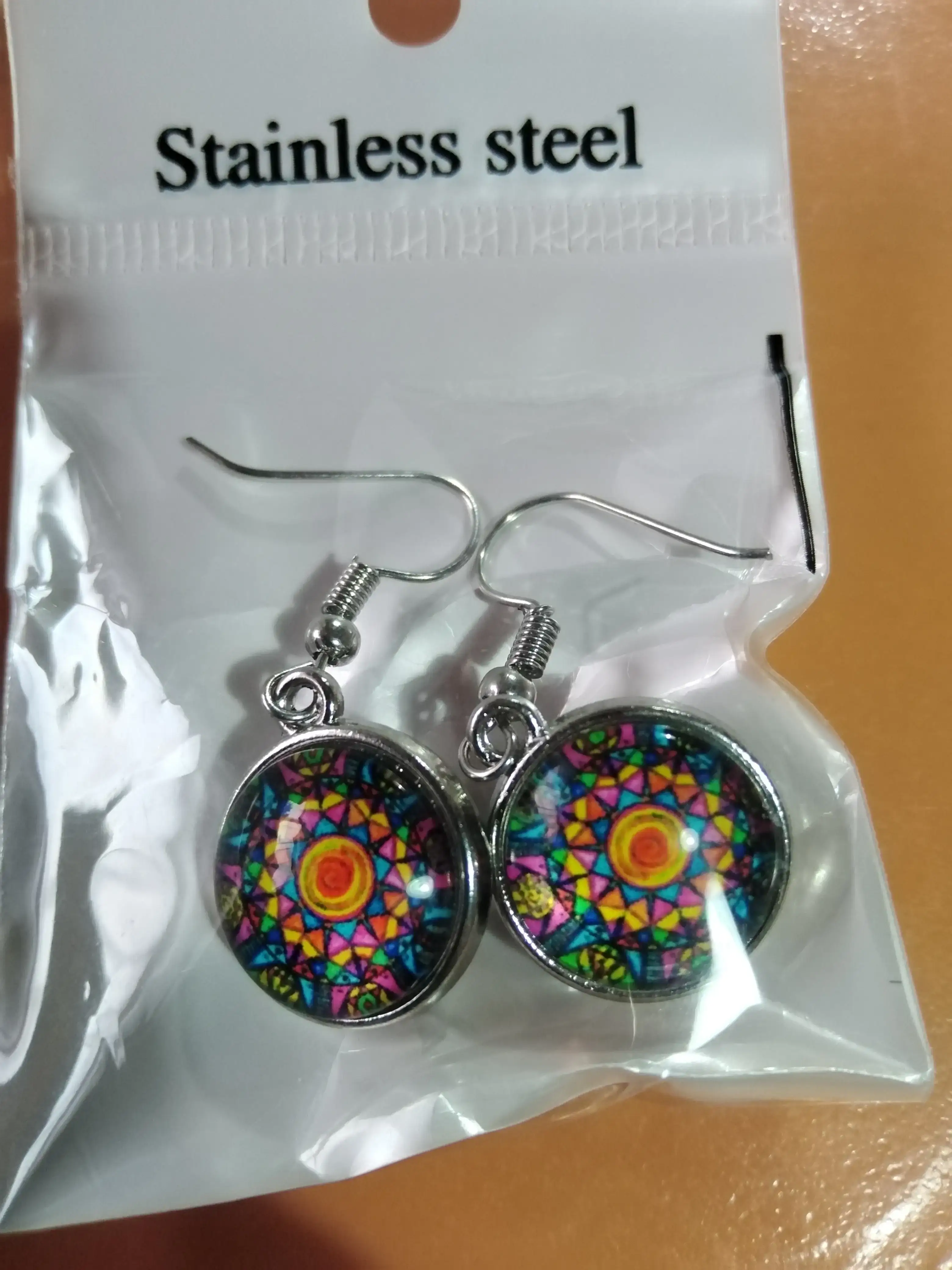 Aros mandala amarillos 