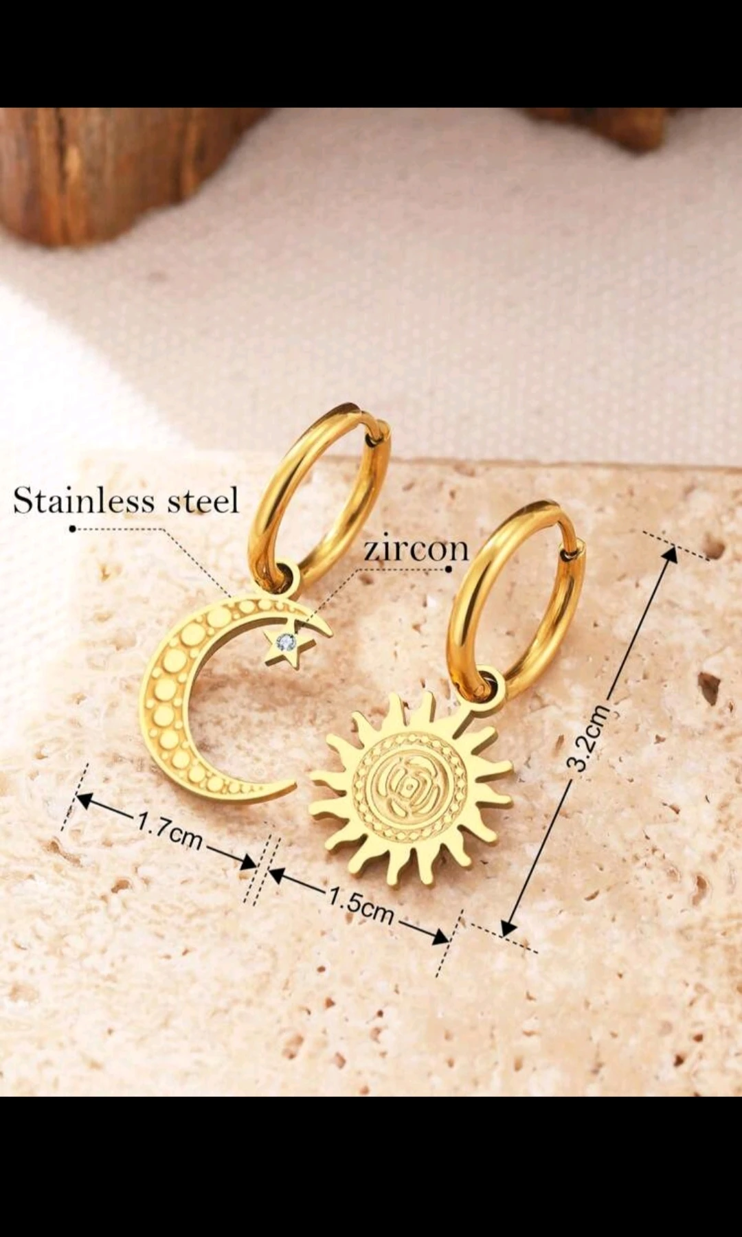 Aretes vintage/ Sol & Luna 8