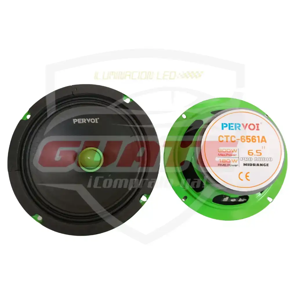 BOCINAS REDONDAS 6.5" VERDES 2