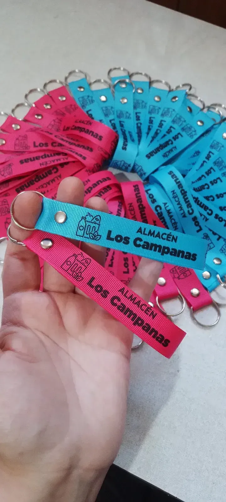 Llavero cinta 10cm con aro pack por 500 unidades  4