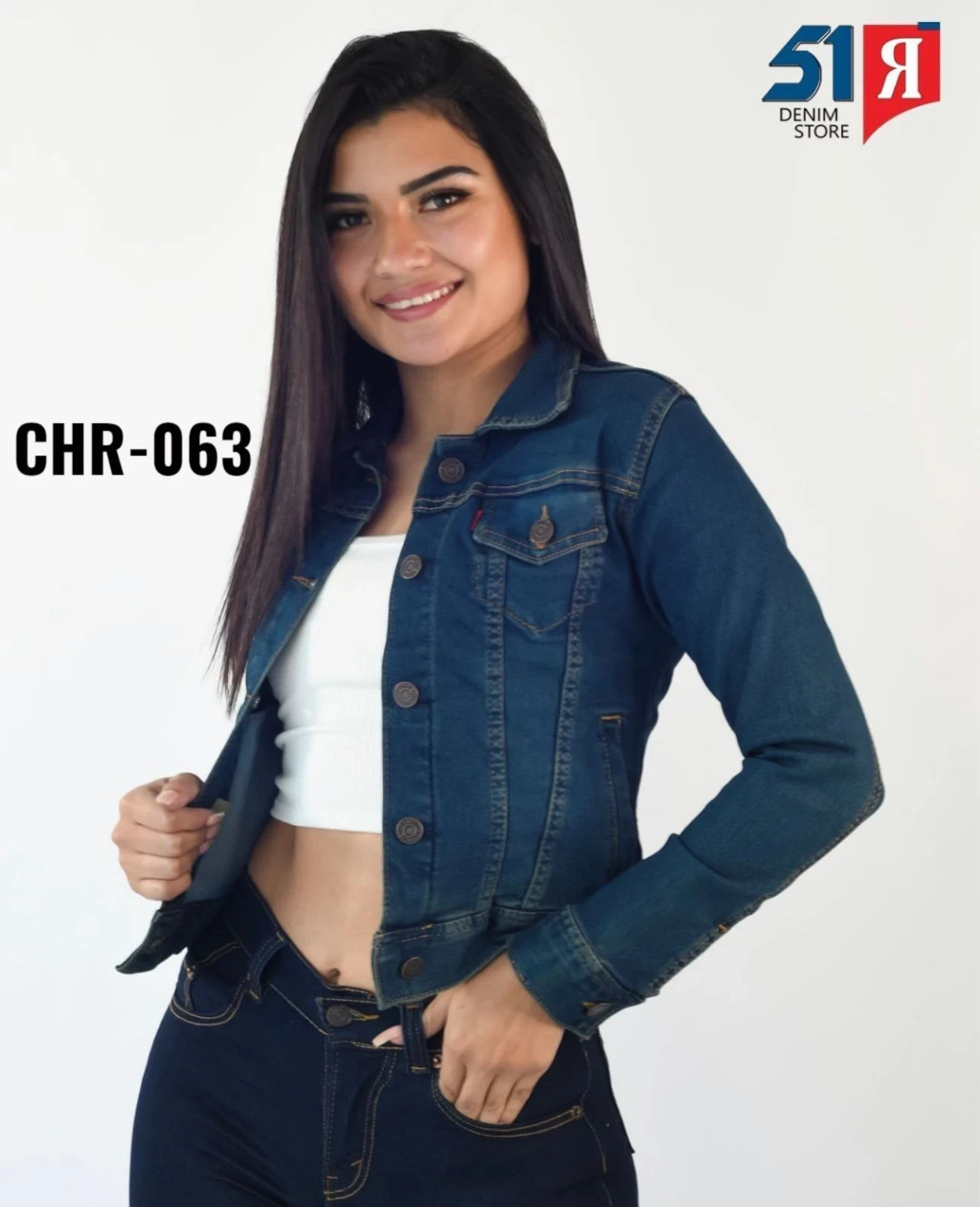Chaqueta Jean Licrado Tipo Levis 6