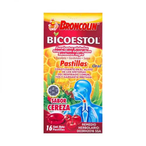 Bicoestol Broncolin Sabor Cereza 