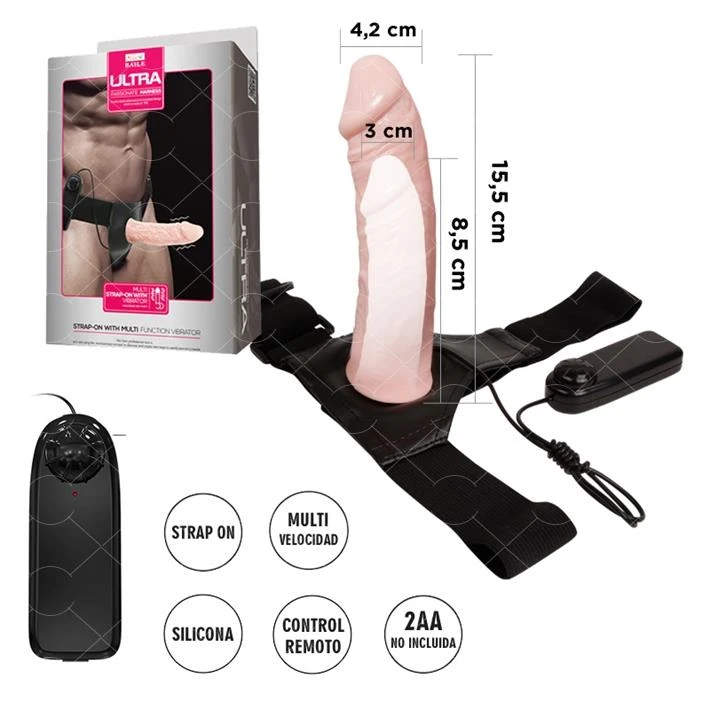 Arnes Protesis Vibrador 15.5cm x 4cm