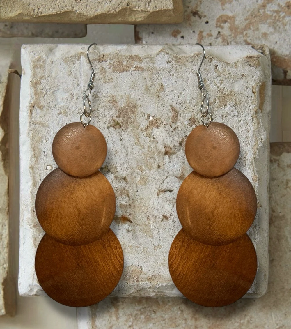 Pendientes con diseño circular 