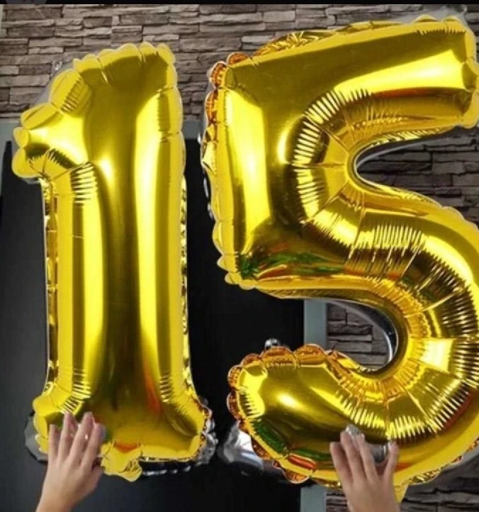 NUMERO INFLABLE METALIZADO 32"