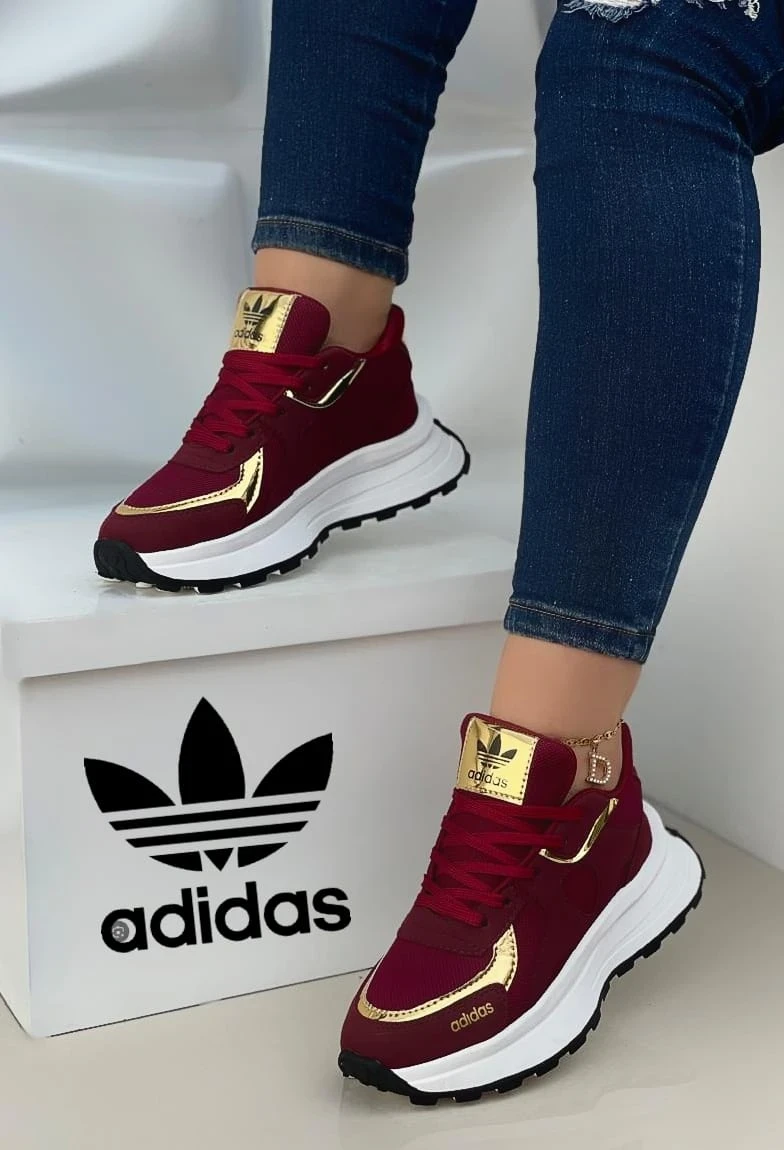 Tenis Dama Adidas Dorado 