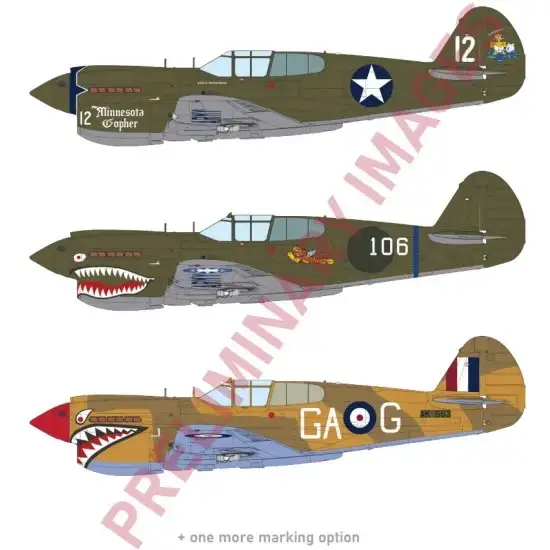 1/48 Eduard WWII US P-40E Warhawk [Weekend Edition] 3