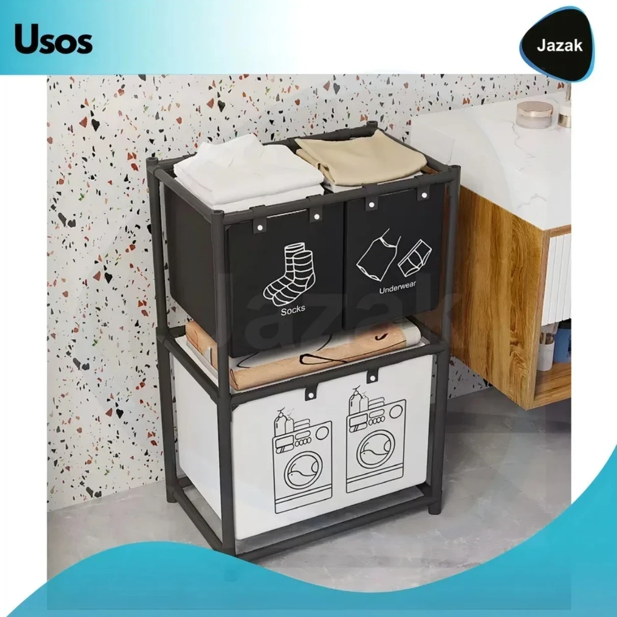 Organizador laundry negro