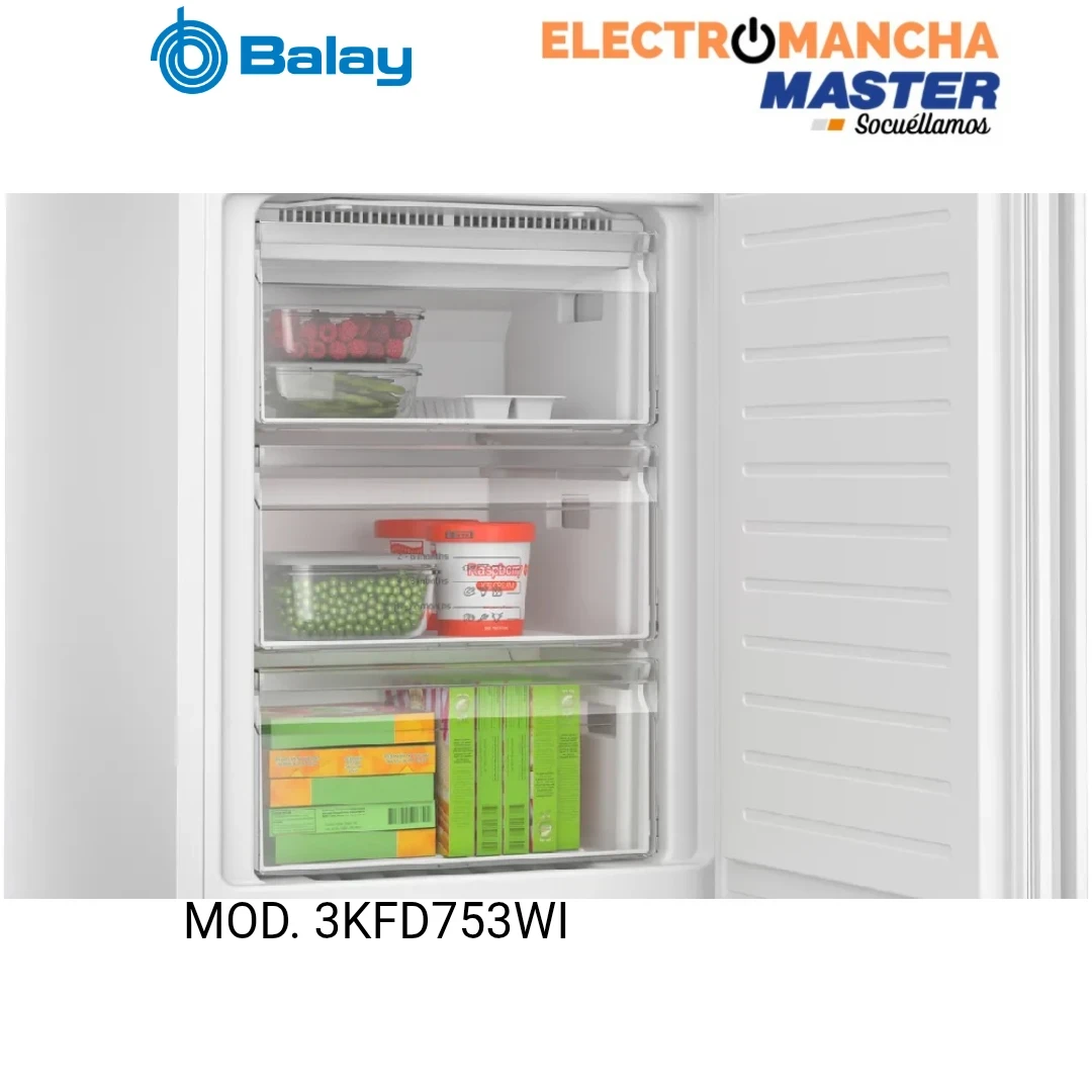 FRIGO COMBI BALAY 3KFD753WI 2,03*60 BLANCO NF CLASE D  7