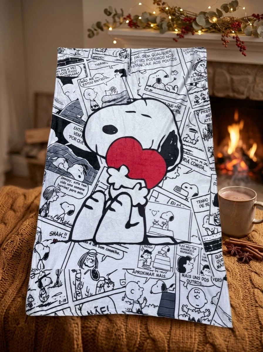 Frazada viajera snoopy (1 metro x 1.60 m) 