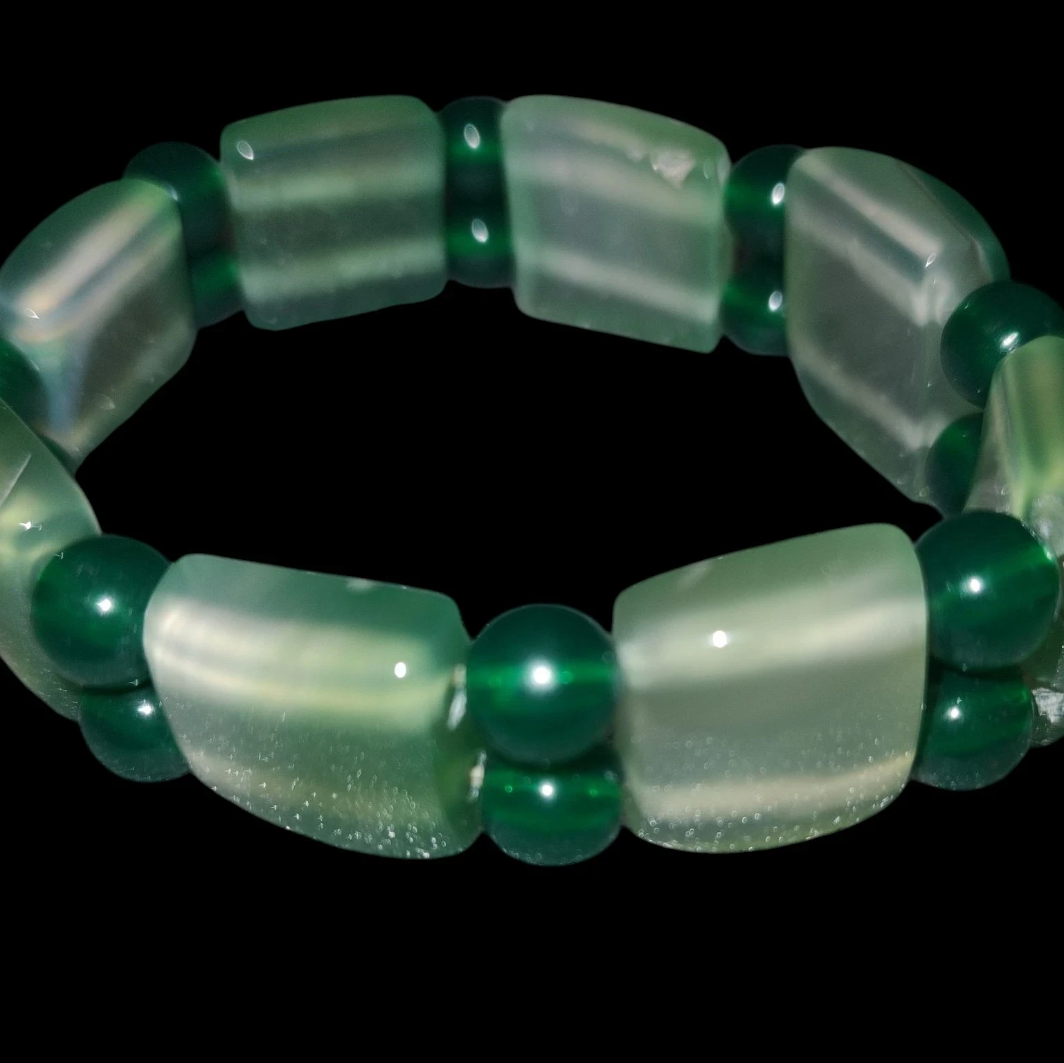 Manilla elástica de onix verde 🤩 4