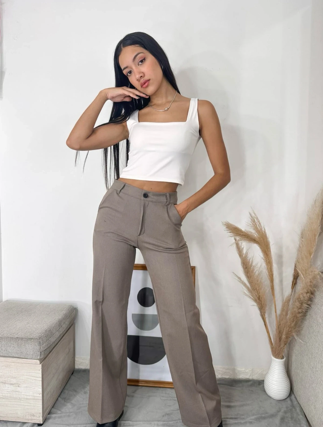 PANTALON WIDE MANGO