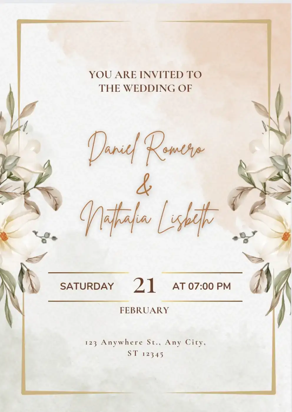 Invitación de Matrimonio en video y estática 