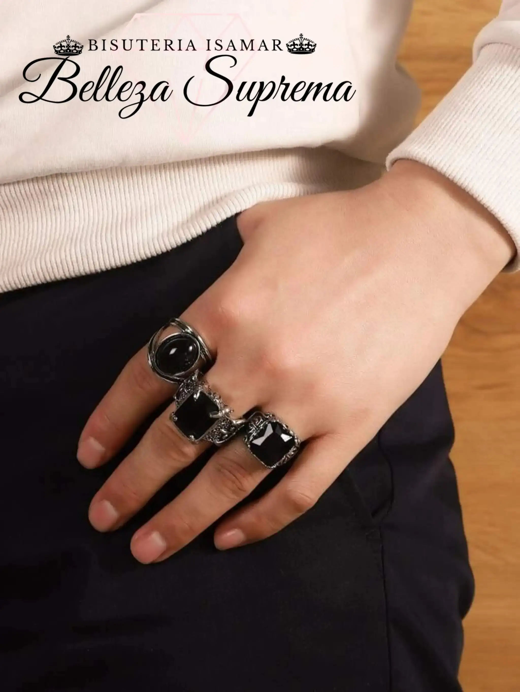 ANILLOS DE HOMBRE EN PLATA QUEMADA  3