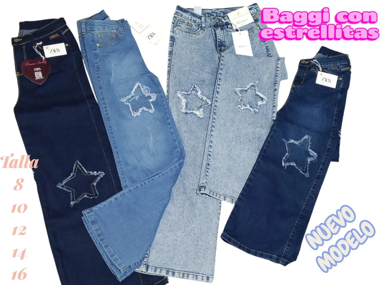 Baggi jeans con estrellas  2