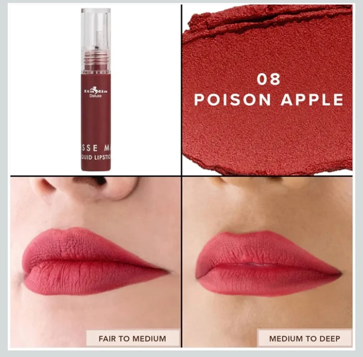 Mousse matte liquid lipstick tono poison Apple 🥰