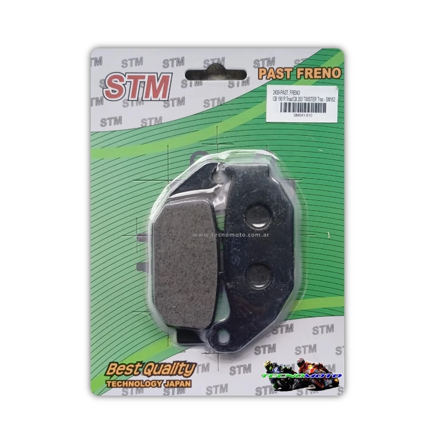 PASTILLA FRENO A162  HONDA 190 CB/TWISTER N -TRAS. -49410
