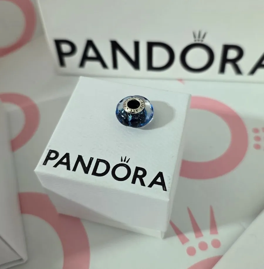 Pandora blue murano charm