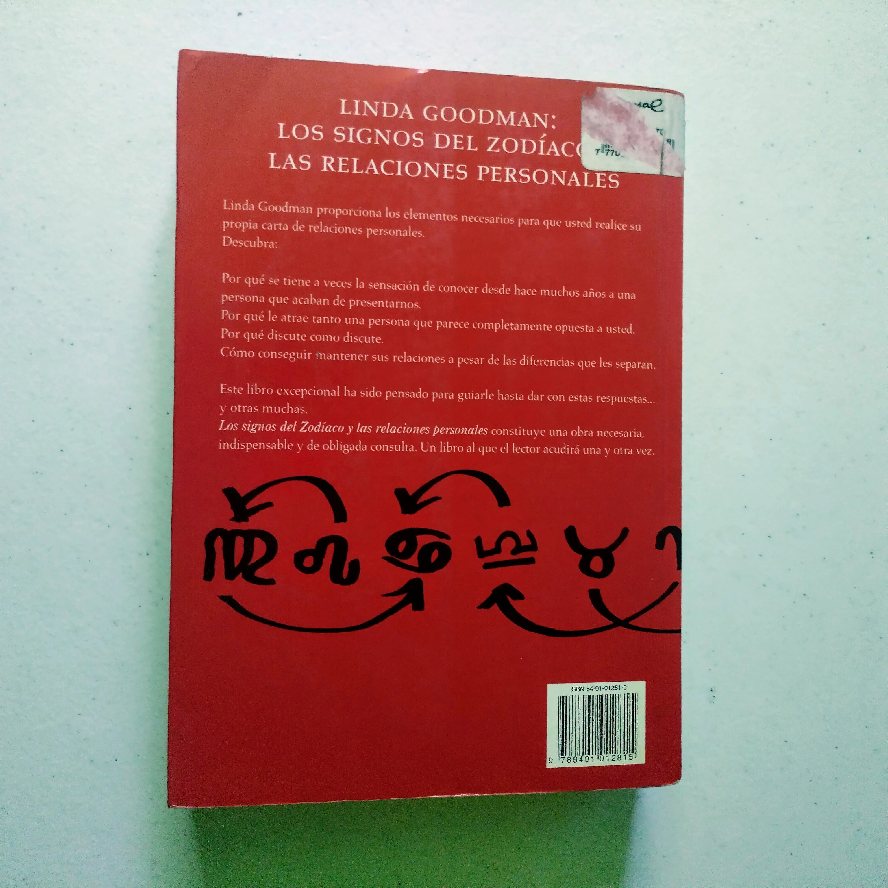 Los signos zodiacales y las relaciones personales, Linda Goodman, usado 2