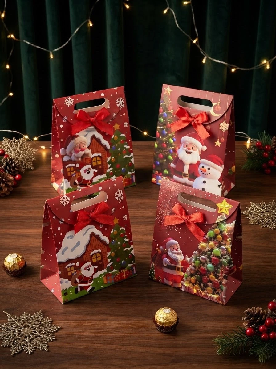 Doce Mini bolsa bavideña con cierre y moño 