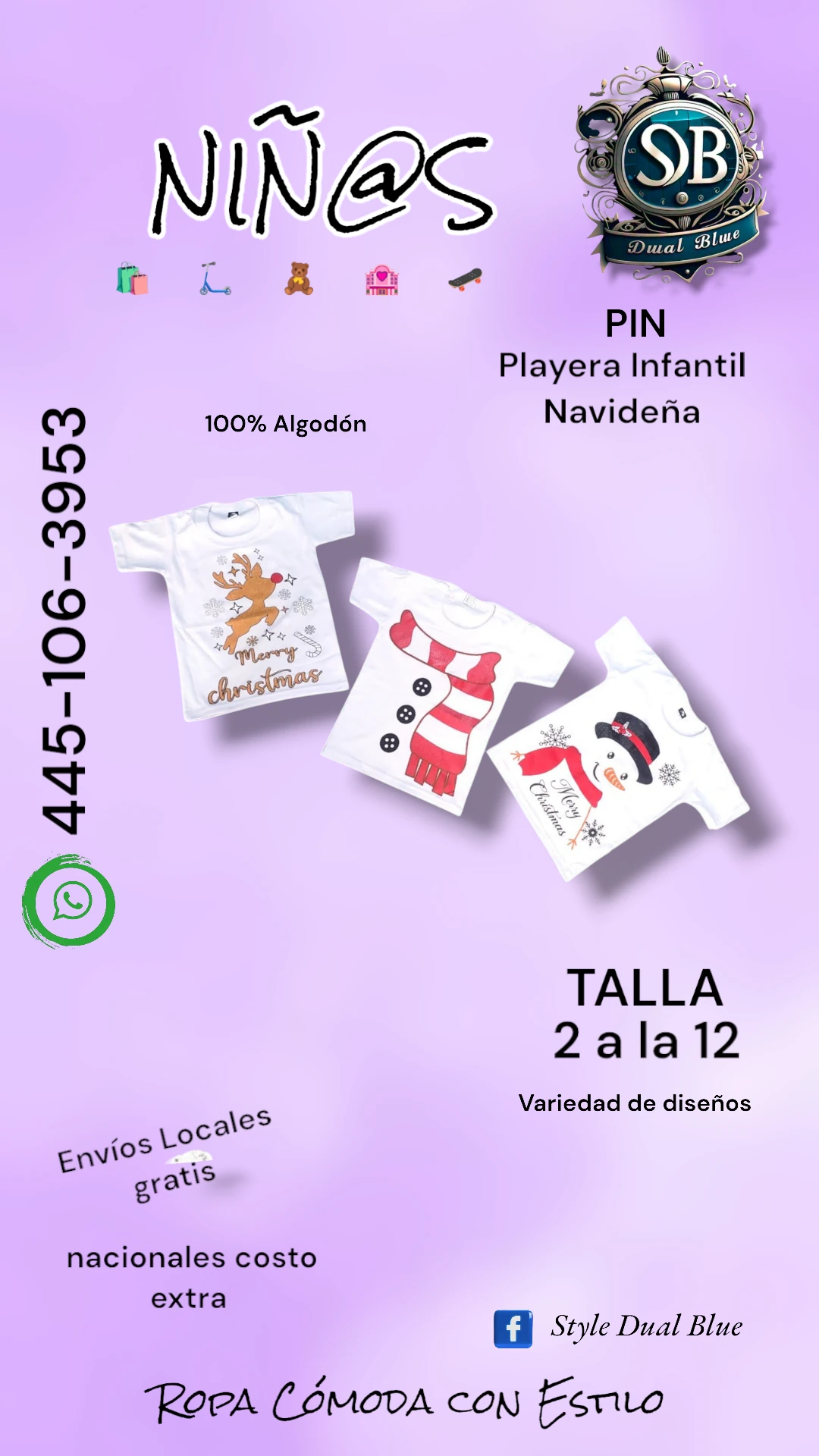 Playera Infantil Navideña 4