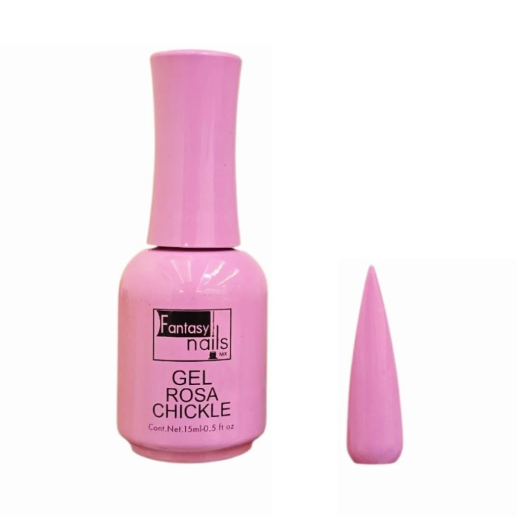 GEL ROSA CHICKLE FANTASY NAILS