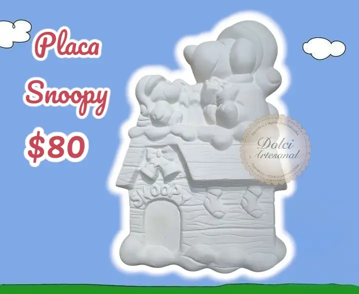Placa Snoopy 
