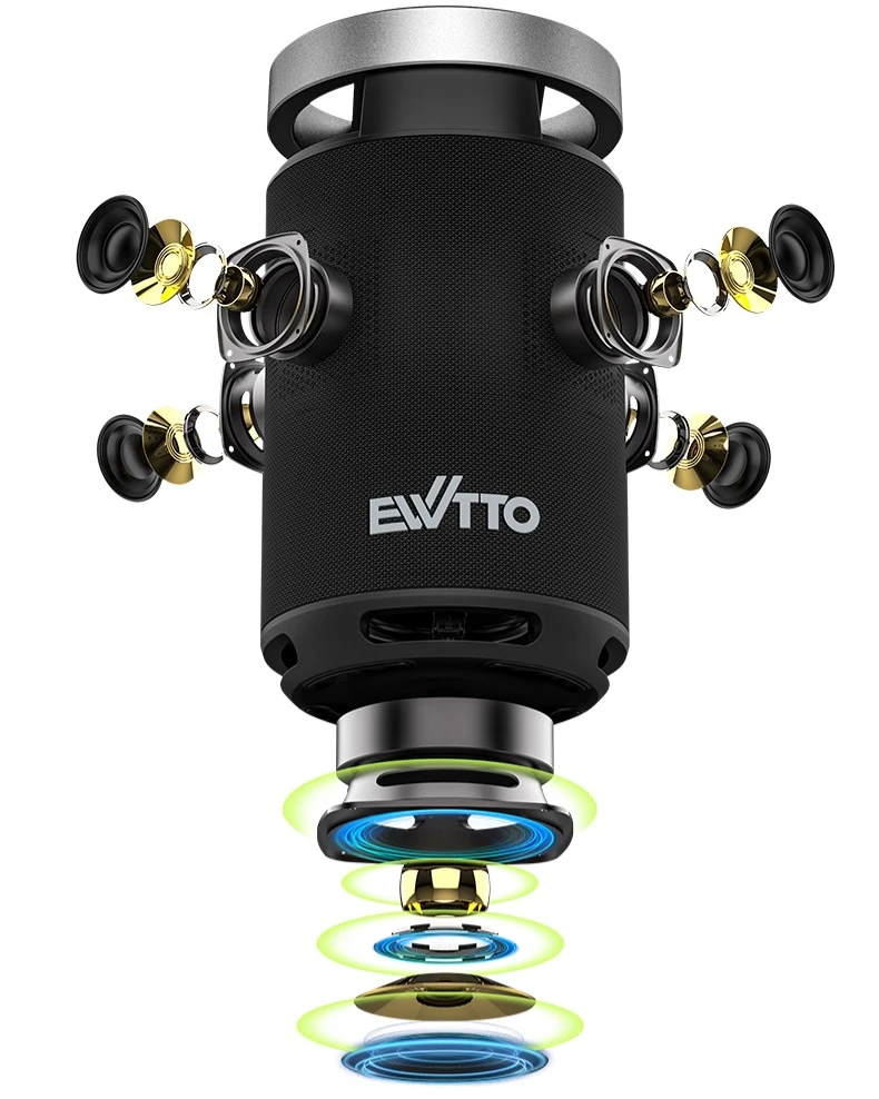 Parlante Ewtto EW-P456B Sonido 360º 4