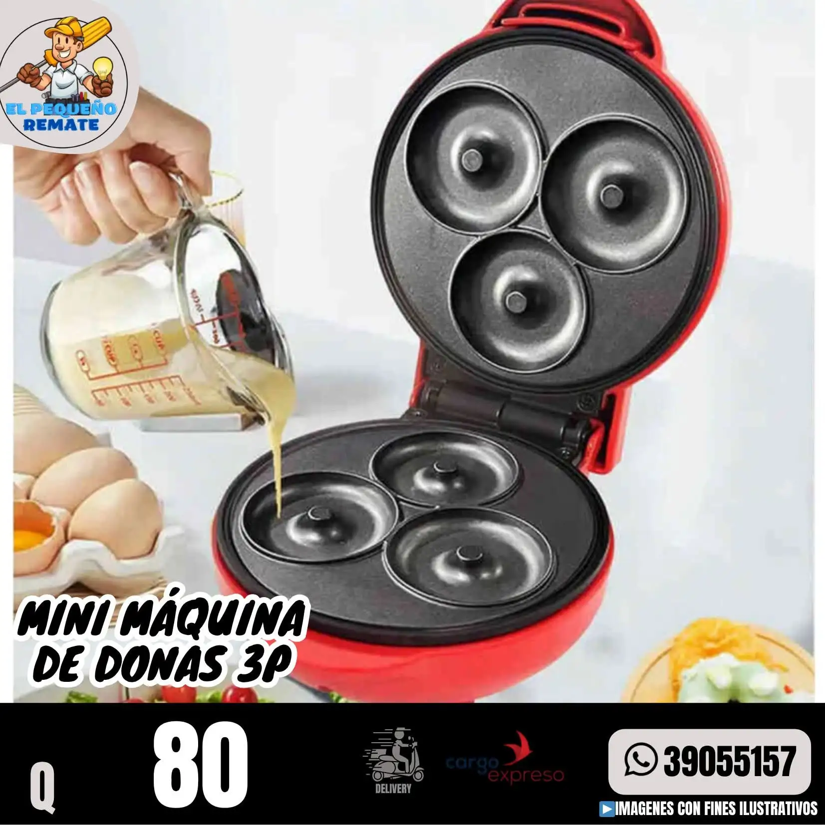 MINI MÁQUINA DE DONAS 3P 2