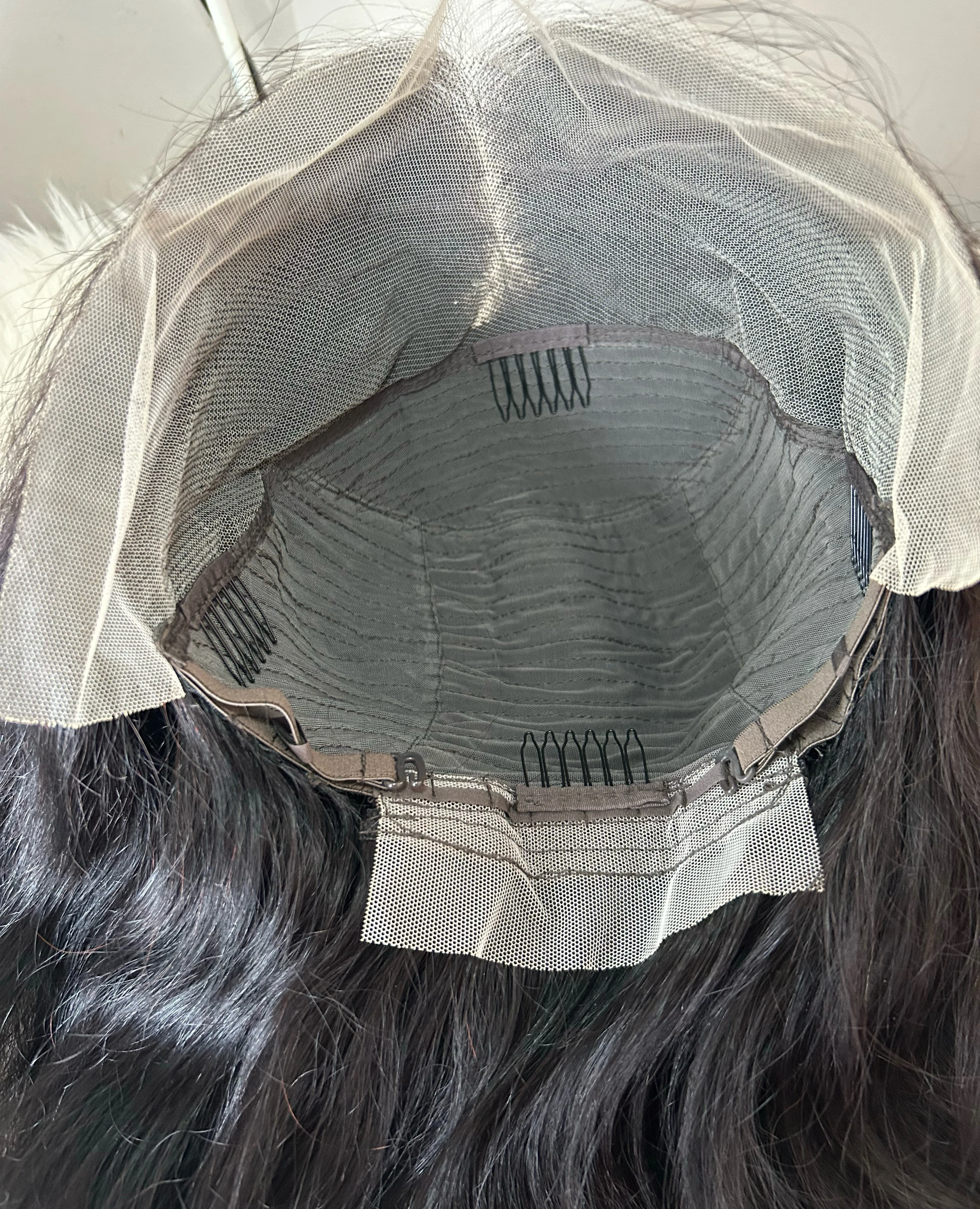 Peluca de cabello humano 14 pulgadas,frontal lace 13x4 4