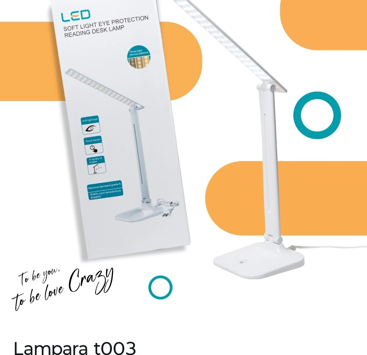 lámpara led escritorio  t003