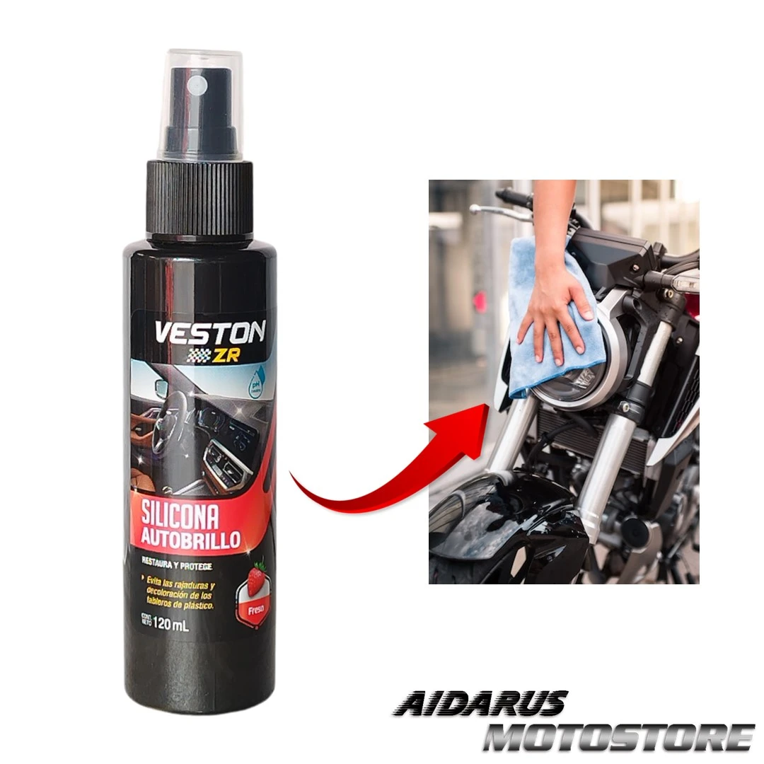 SILICONA AUTOBRILLO VESTON CON PROTECCIÓN UV 120 ML