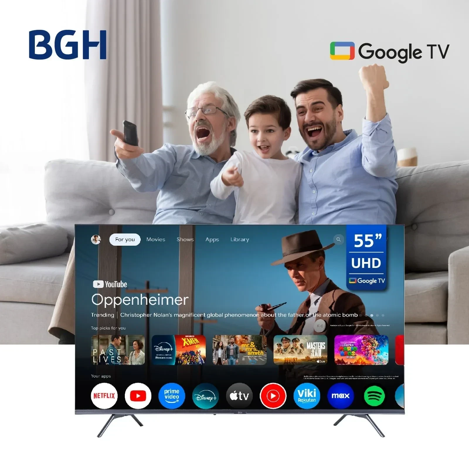 SMART TV BGH 55" GOOGLE TV