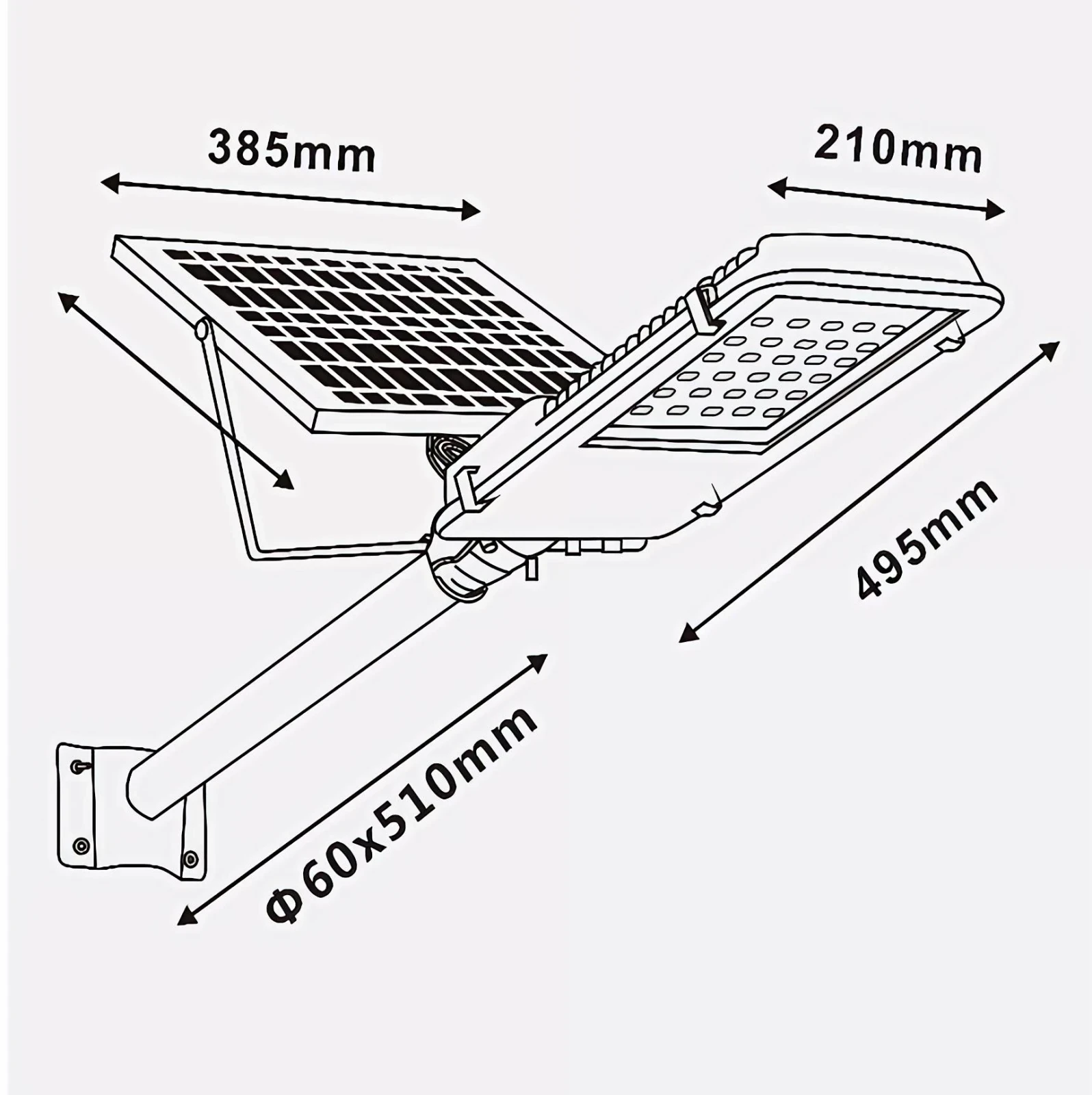 ALUMBRADO PUBLICO SOLAR LED KIT  2