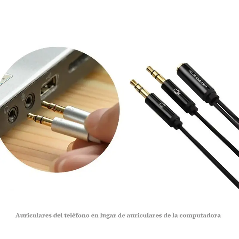 Adaptador Auxiliar 3.5 Doble  4